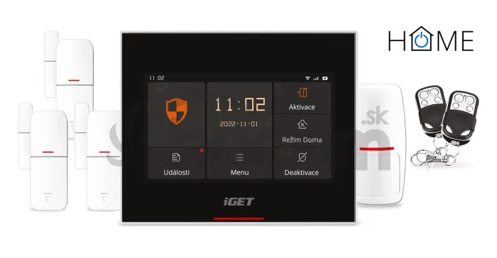 iGET HOME X5 Advanced - Inteligentný Wi-Fi/GSM alarm, v aplikácii aj ovládaní IP kamier a zásuviek, CZ app
