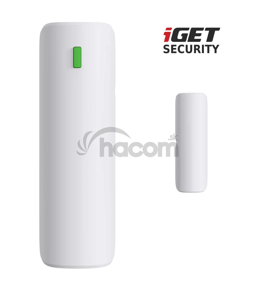 iGET SECURITY EP4 - bezdrôtový magnetický senzor pre dvere/okná pre alarm M5, výdrž batt. až 5 rokov