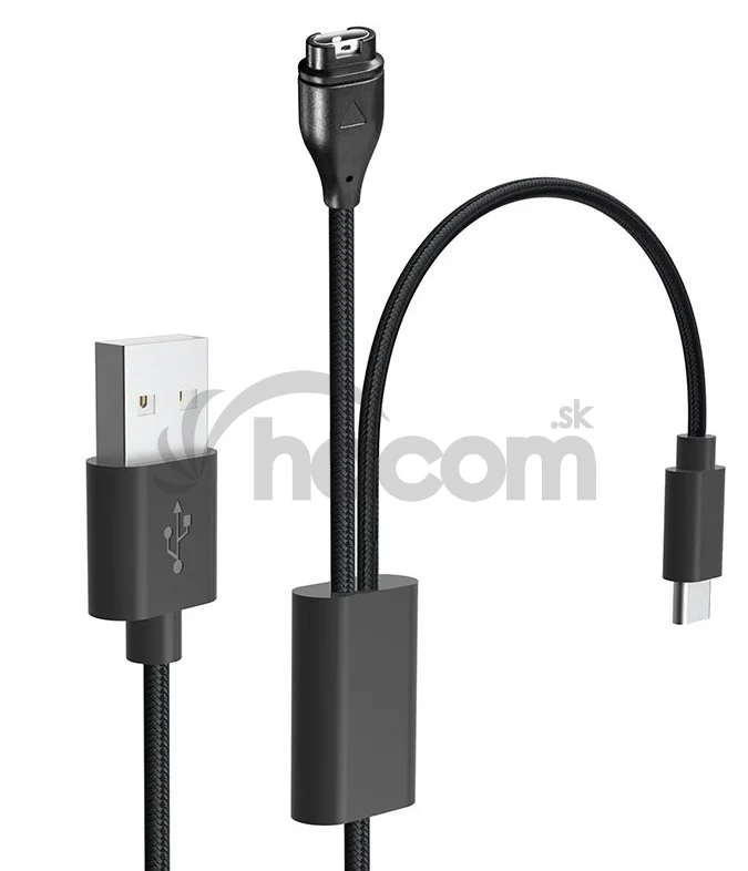 Tactical USB Nabíjací a Dátový Kábel 2v1 pre Garmin Fenix 7 + USB-C