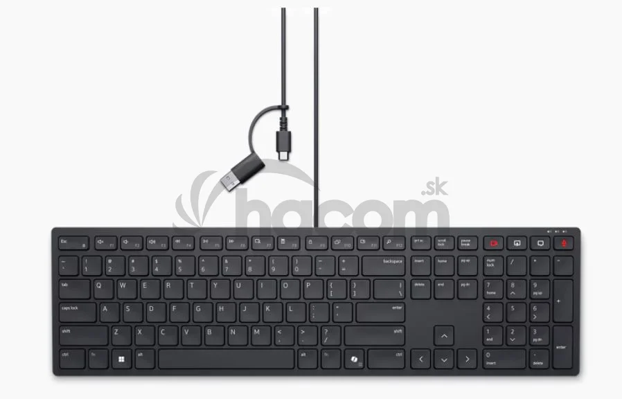 Dell drôtová klávesnica KB525C US INT USB/USB-C