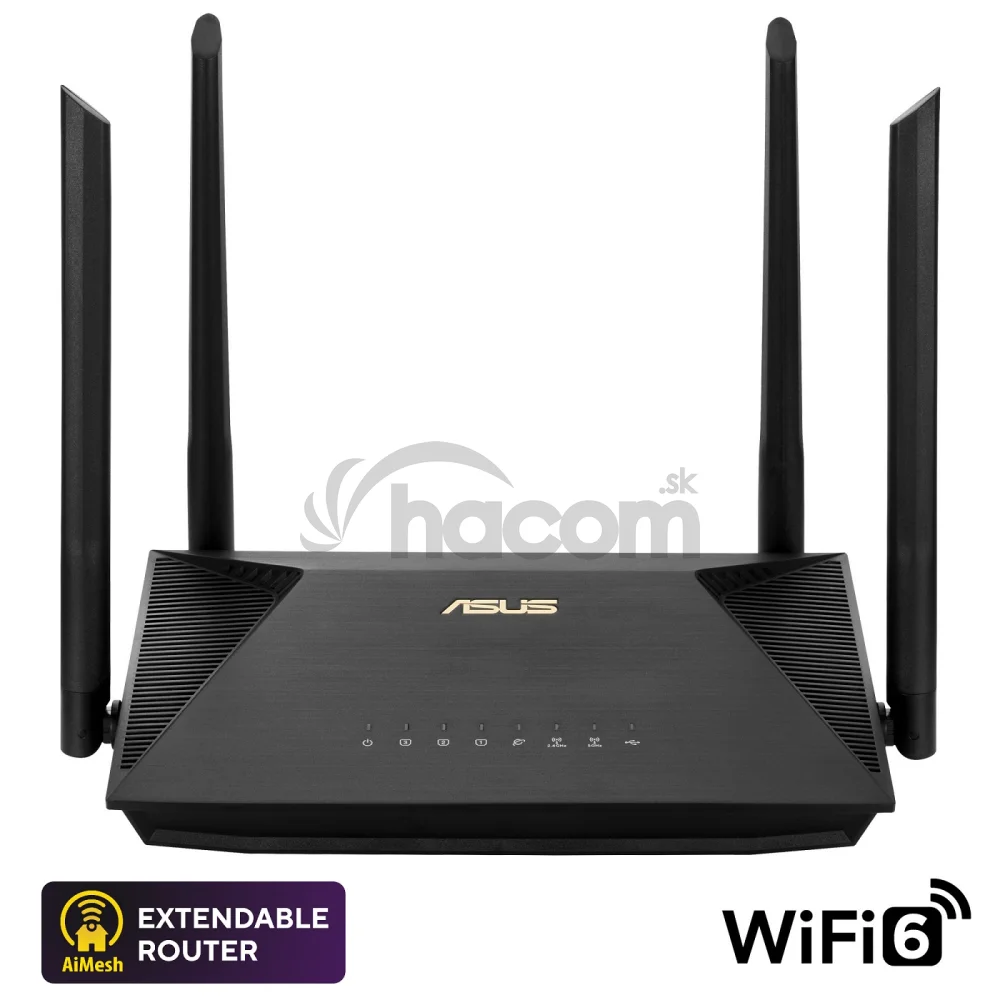 ASUS RT-AX53U (AX1800) WiFi 6 Extendable Router, 4G/5G Router replacement, AiMesh
