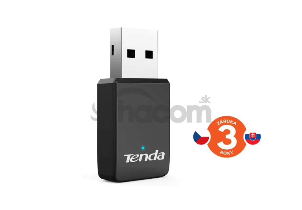 Tenda U11 WiFi AX900 USB adaptér, 886 Mbps, 802.11 ax/ac/b/g/n, Windows, Linux, Ubuntu, autoinstall