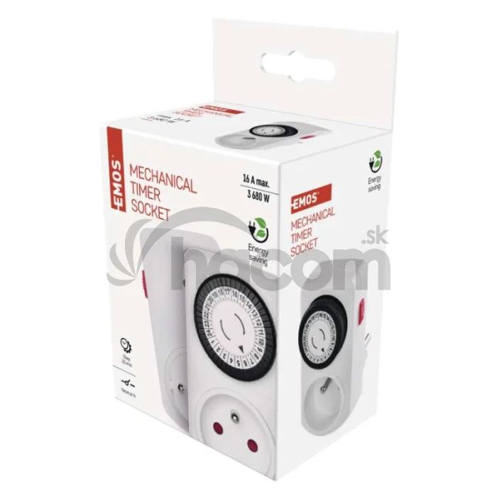 Časovač – mechanická spínacia zásuvka 15FD/3A