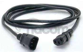 PremiumCord Predlžovací kábel - sieť 230V, IEC 320 C13 - C14, 0.5 m