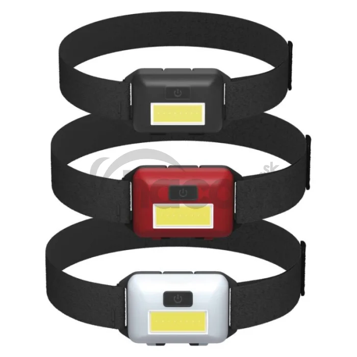 COB LED čelovka P3538, 110 lm, 3× AAA, 12 ks, display box