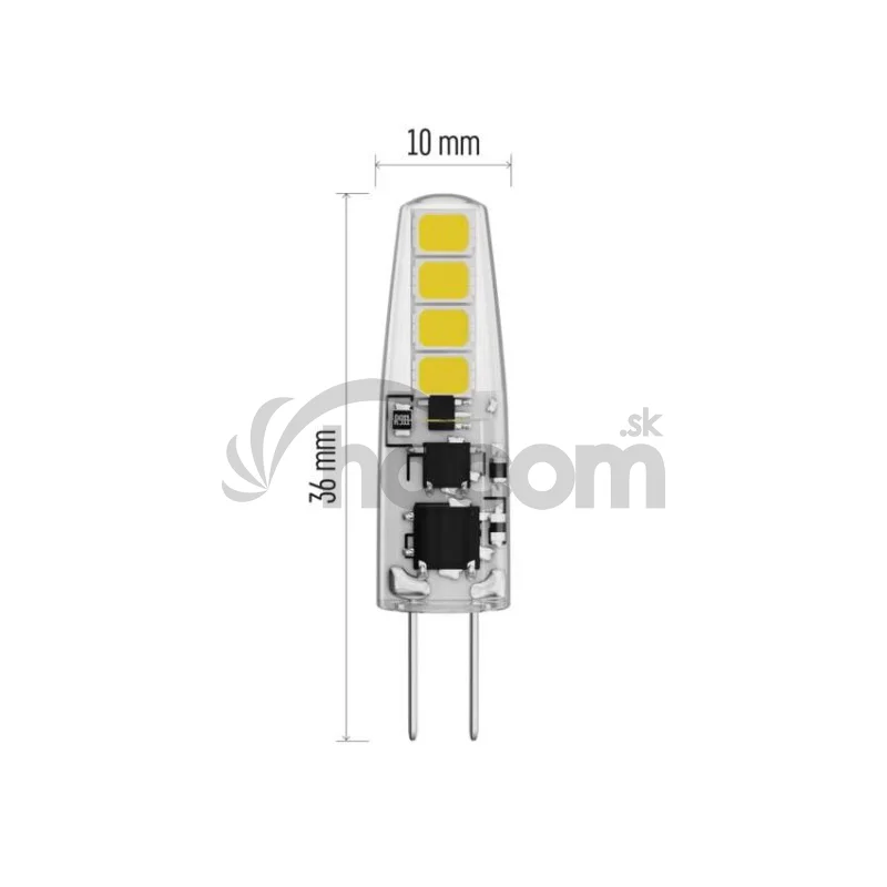 LED žiarovka Classic JC / G4 / 1,9 W (21 W) / 200 lm / teplá biela