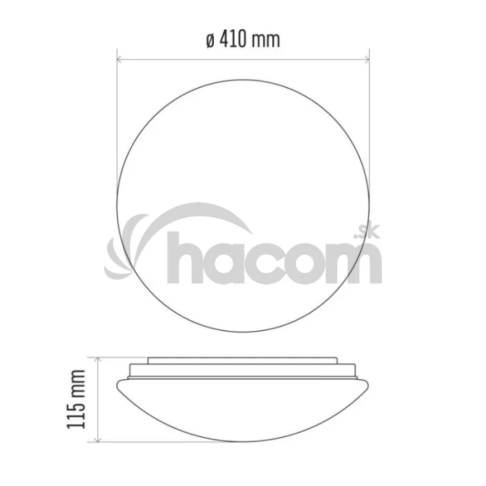 LED prisad. svietidlo Cori s pohyb. senz.,kr. 22W n.b., IP44