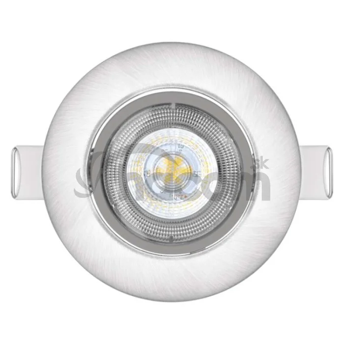 LED bodové svietidlo SIMMI strieborné, kruh 5W teplá b.