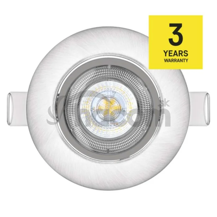 LED bodové svietidlo SIMMI strieborné, kruh 5W neutr. b.