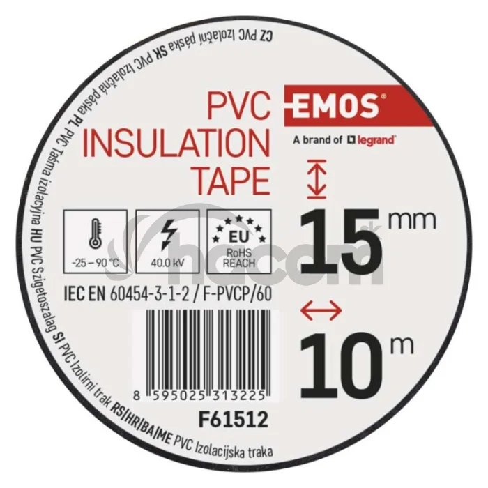 Izolačná páska PVC 15mm / 10m čierna