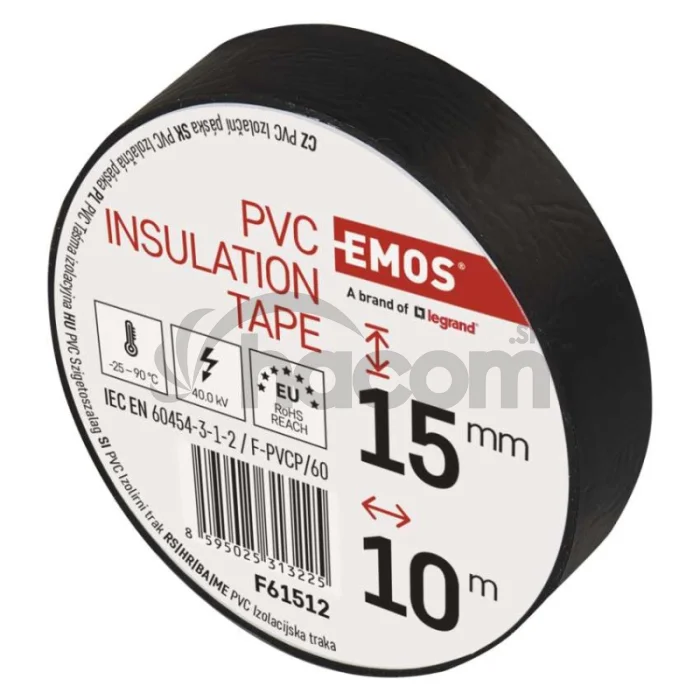 Izolačná páska PVC 15mm / 10m čierna