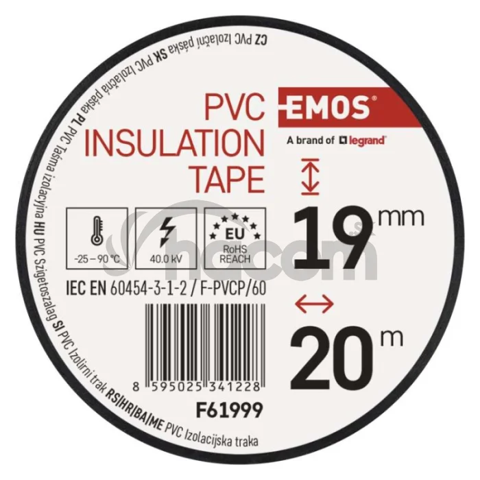 Izolačná páska PVC 19mm / 20m farebný mix