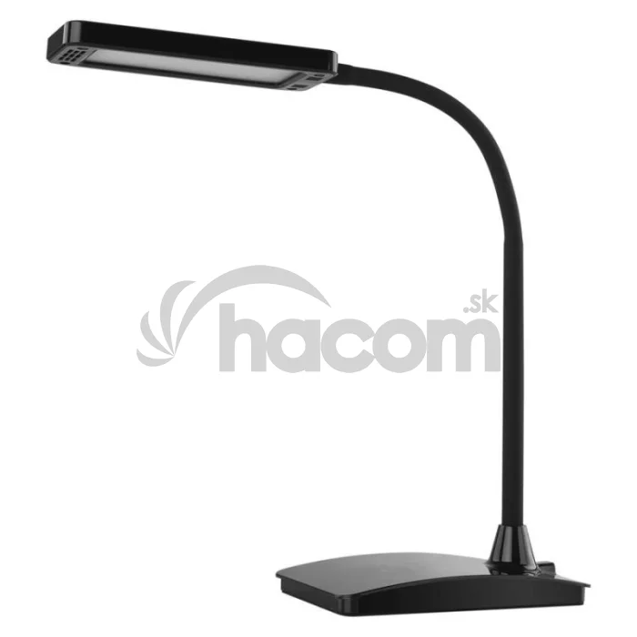 LED stolná lampa Eddy, čierna