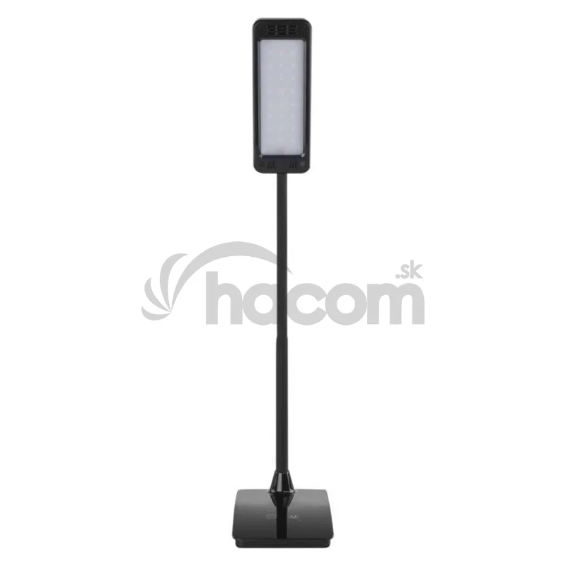 LED stolná lampa Eddy, čierna