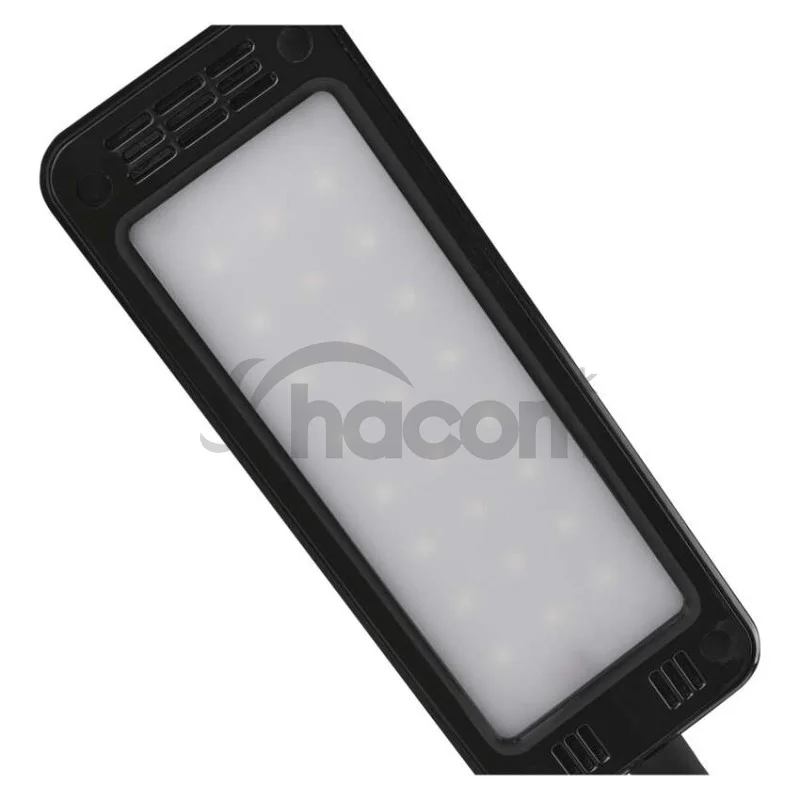 LED stolná lampa Eddy, čierna