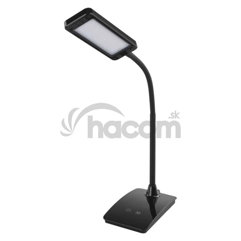 LED stolná lampa Eddy, čierna