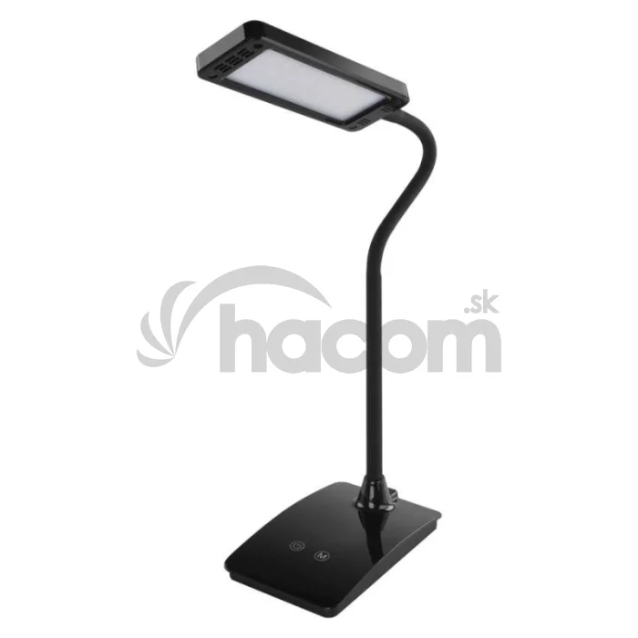 LED stolná lampa Eddy, čierna