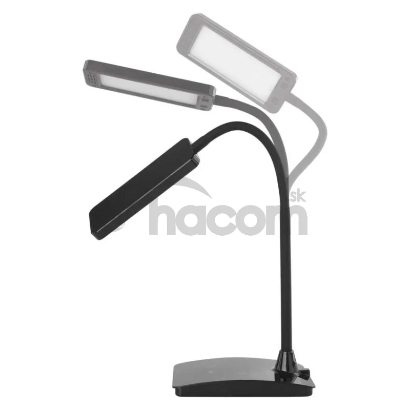 LED stolná lampa Eddy, čierna