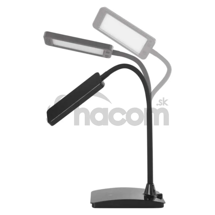 LED stolná lampa Eddy, čierna