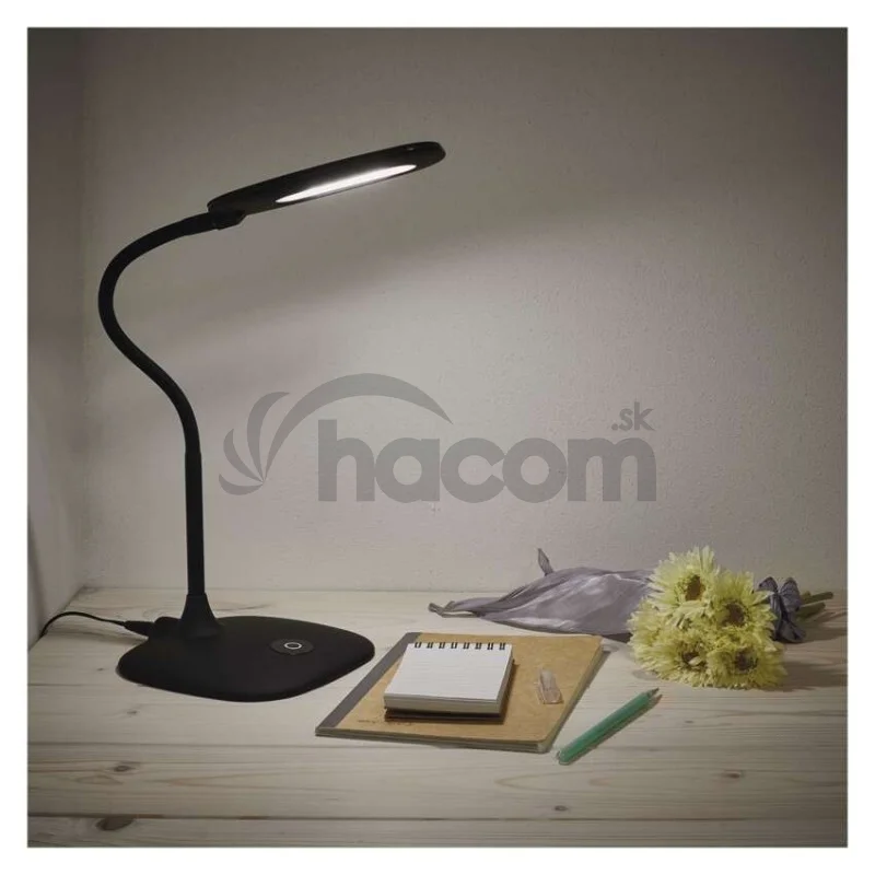 LED stolná lampa STELLA, čierna