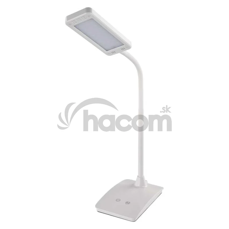 LED stolná lampa Eddy, biela