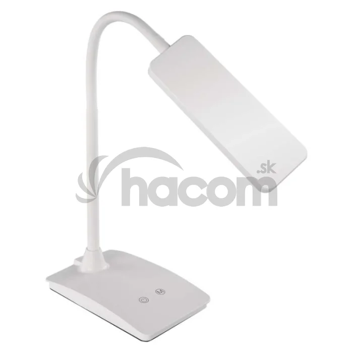 LED stolná lampa Eddy, biela