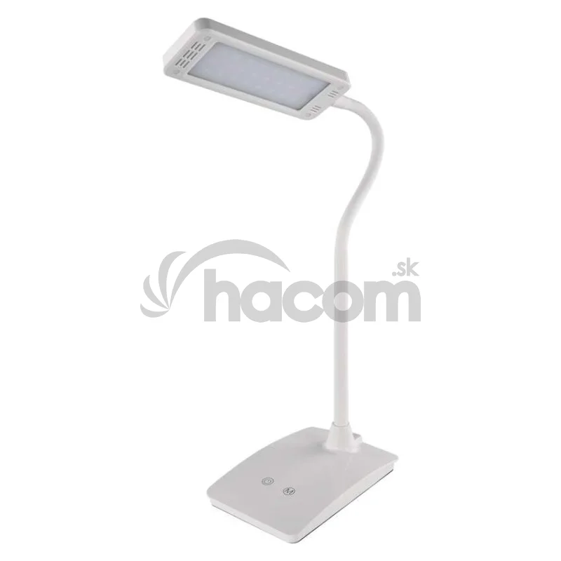 LED stolná lampa Eddy, biela