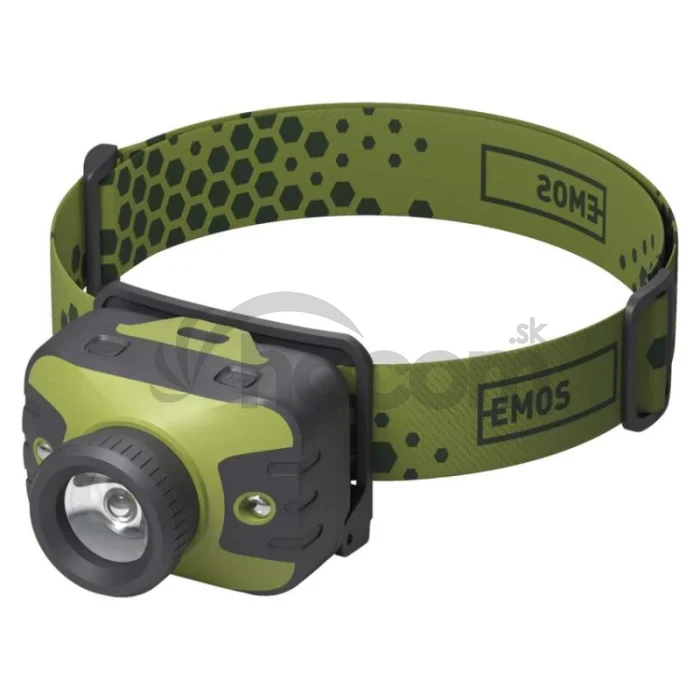 CREE LED čelovka P3539, 330 lm, 200 m, 3× AAA