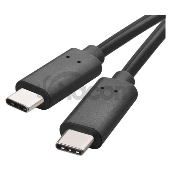 Nabíjací a dátový kábel USB-C 3.1 / USB-C 3.1, 1 m, čierny