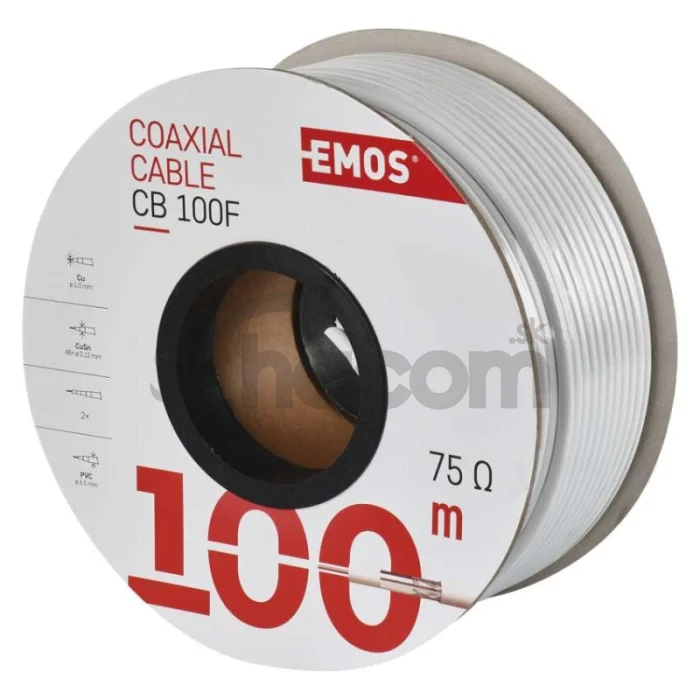 Koaxiálny kábel CB100F, 100m