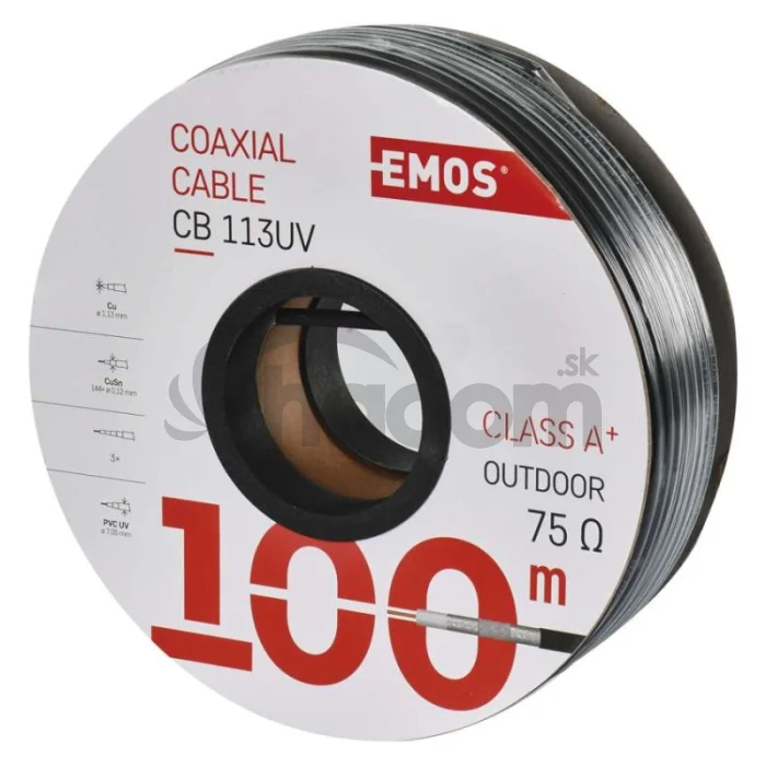 Koaxiálny kábel CB113UV, 100m