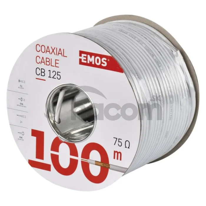 Koaxiálny kábel CB125, 100m