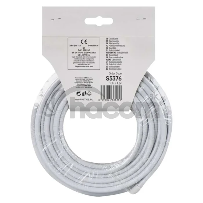 Koaxiálny kábel CB130, 20m