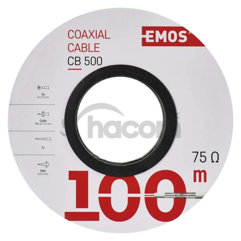 Koaxiálny kábel CB500, 100m