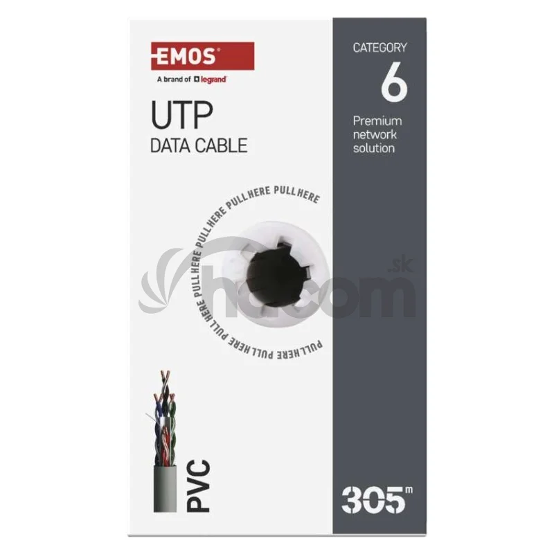 Datový kábel UTP CAT 6, 305m