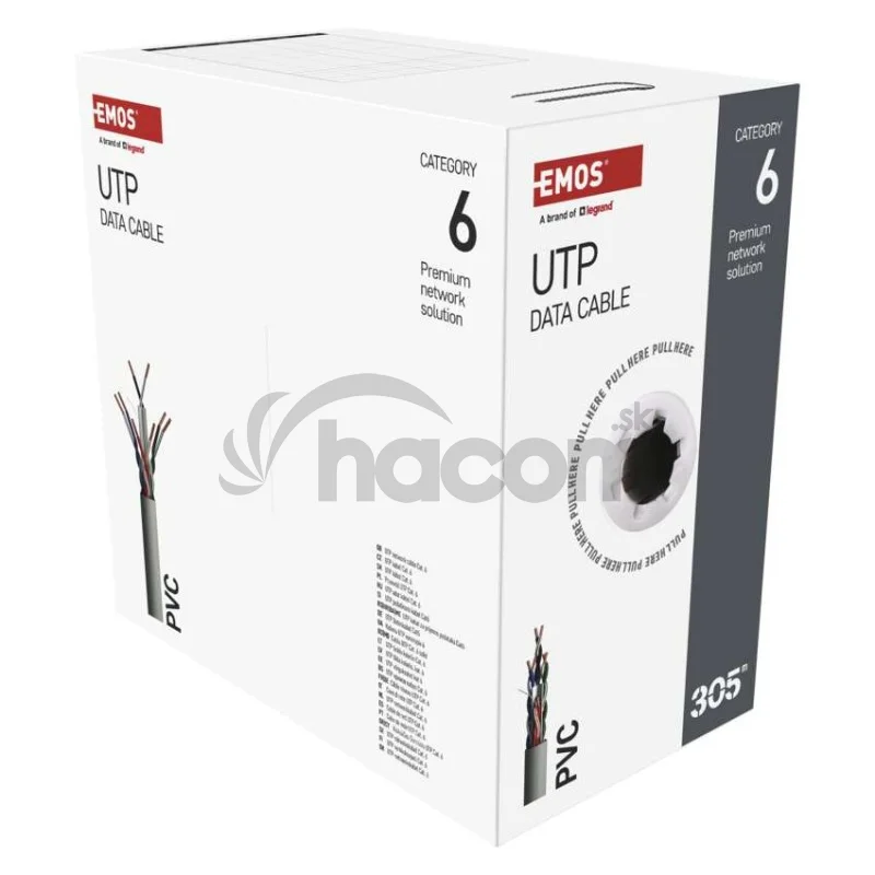 Datový kábel UTP CAT 6, 305m