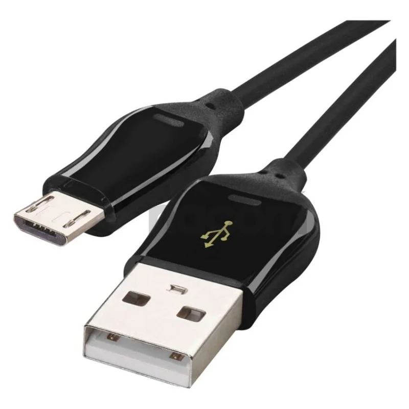 Nabíjací a dátový kábel USB-A 2.0 / micro USB-B 2.0, Quick Charge, 1 m, čierny