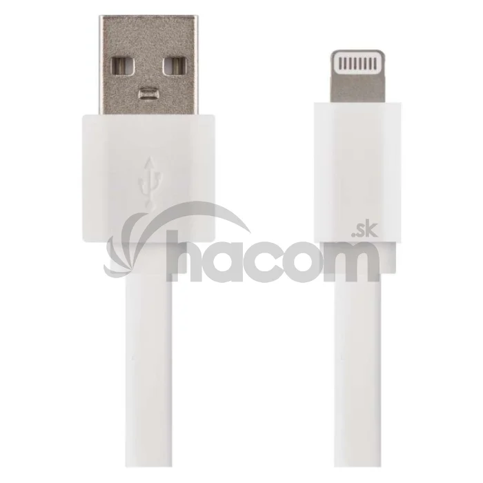 Nabíjací a dátový kábel USB-A 2.0 / Lightning MFi, 1 m, biely