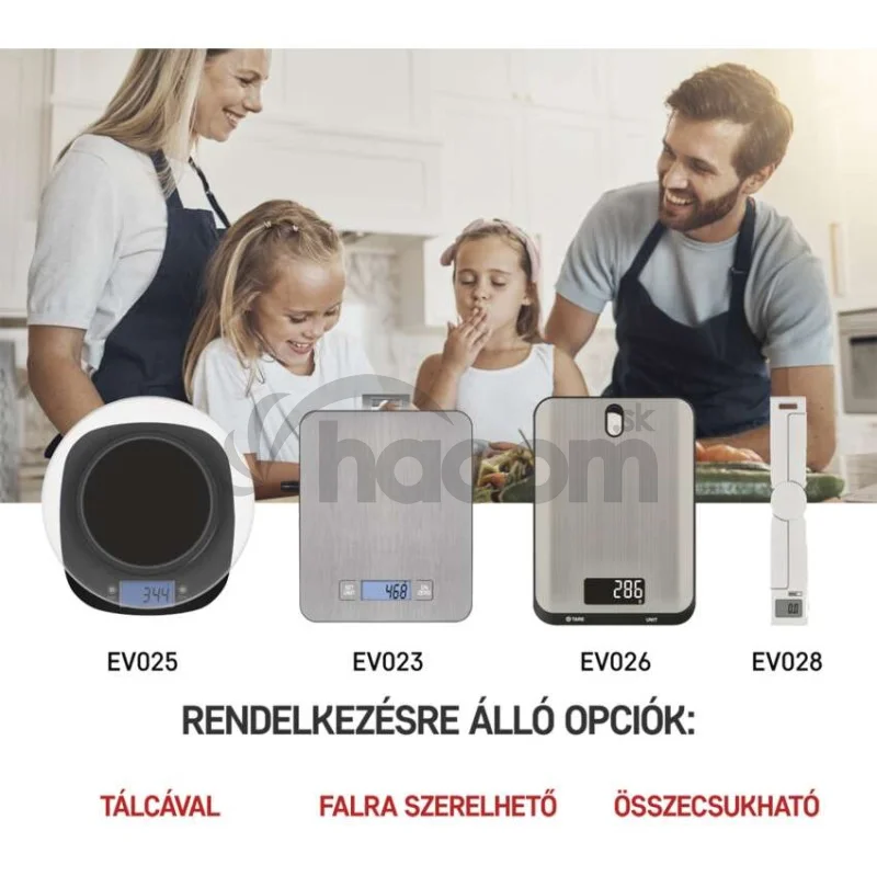 Digitálna kuchynská váha EV023, strieborná