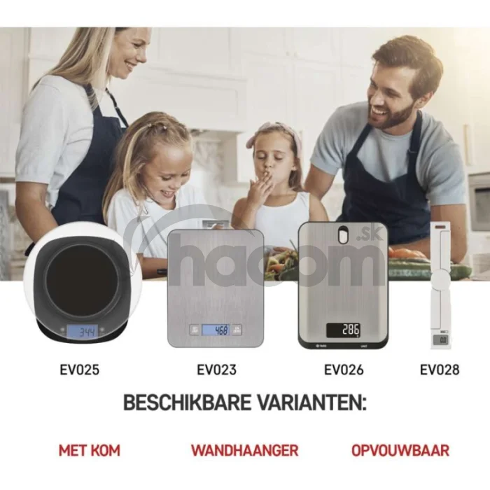 Digitálna kuchynská váha EV023, strieborná