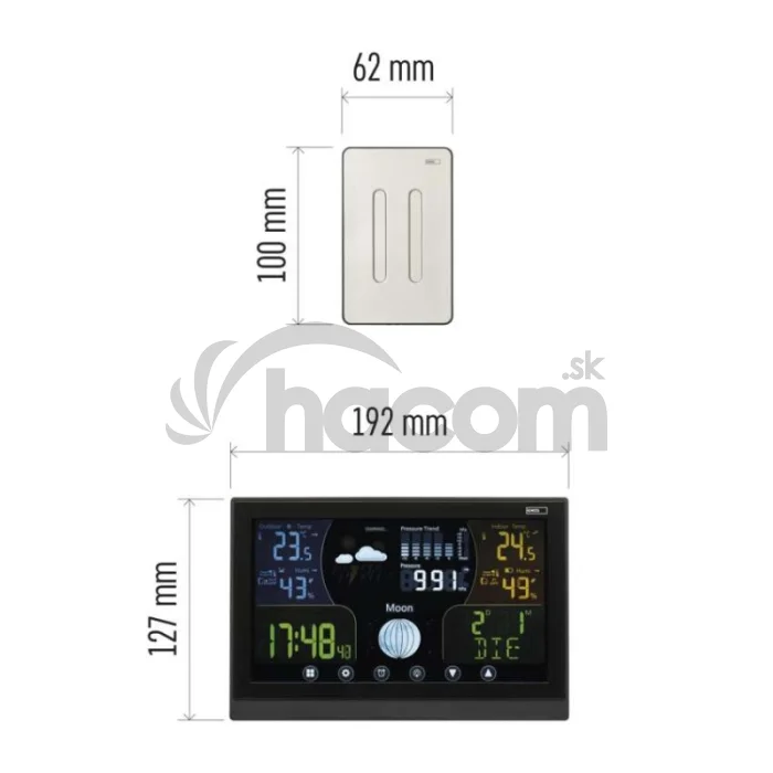 Domáca bezdrôtová meteostanica E6018