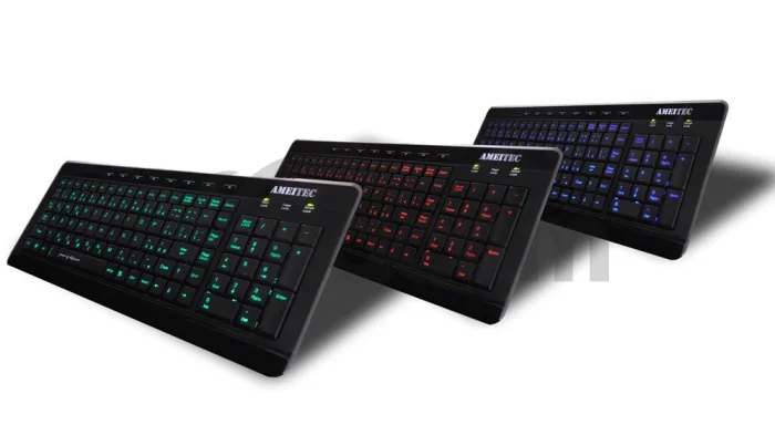 AMEI AM-K3001G/Drôtová USB/ CZ layout/Čierna