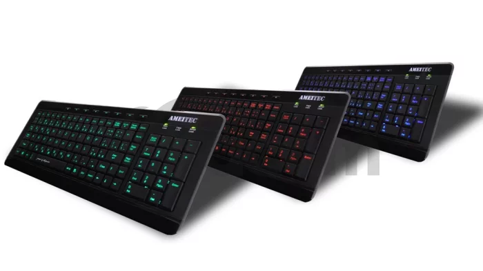 AMEI AM-K3001G/Drôtová USB/ CZ layout/Čierna