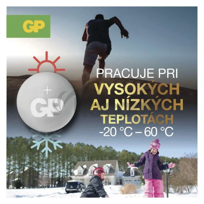 Lítiová gombíková batéria GP CR1616, 5 ks