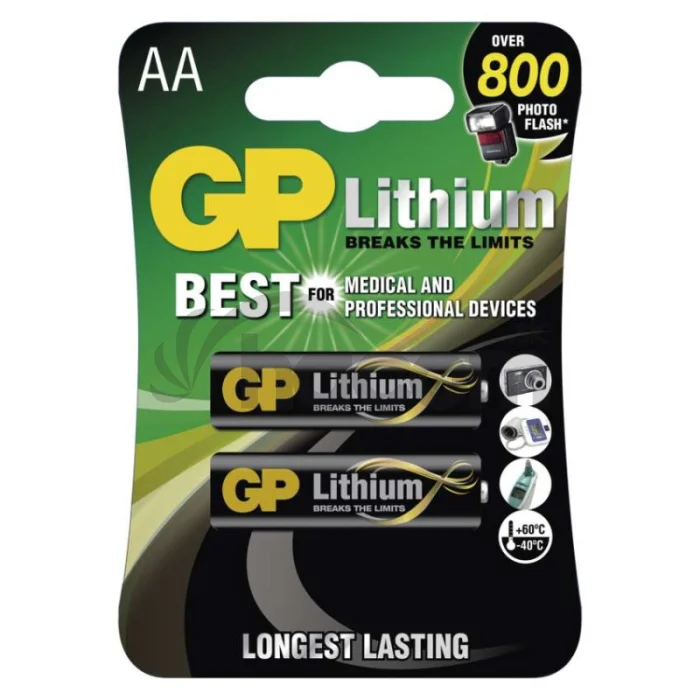 Lítiová batéria GP FR6 (AA), 2 ks