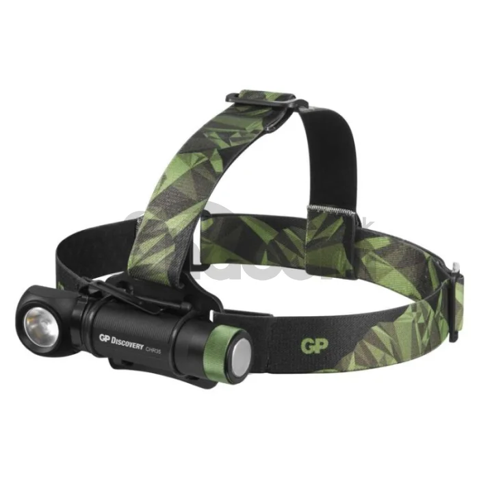 LED nabíjacia čelovka GP Discovery CHR35, 600 lm