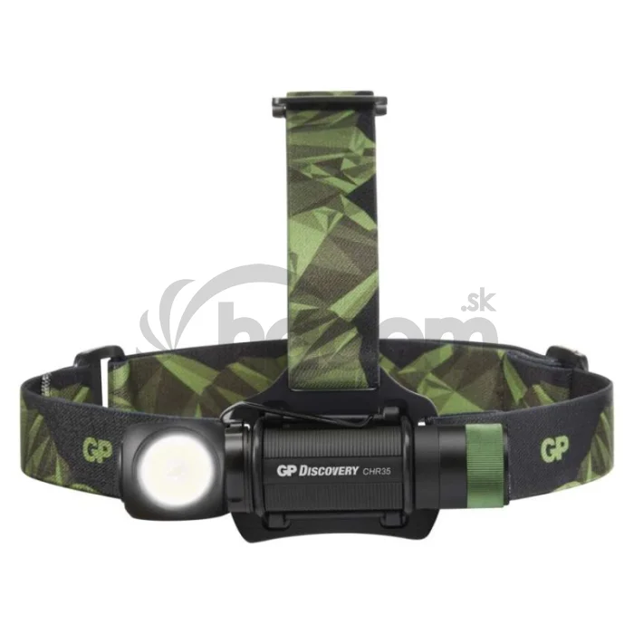 LED nabíjacia čelovka GP Discovery CHR35, 600 lm