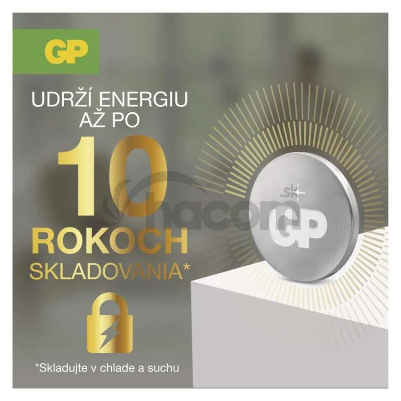 Lítiová gombíková batéria GP Ultra plus CR2032, 5 ks