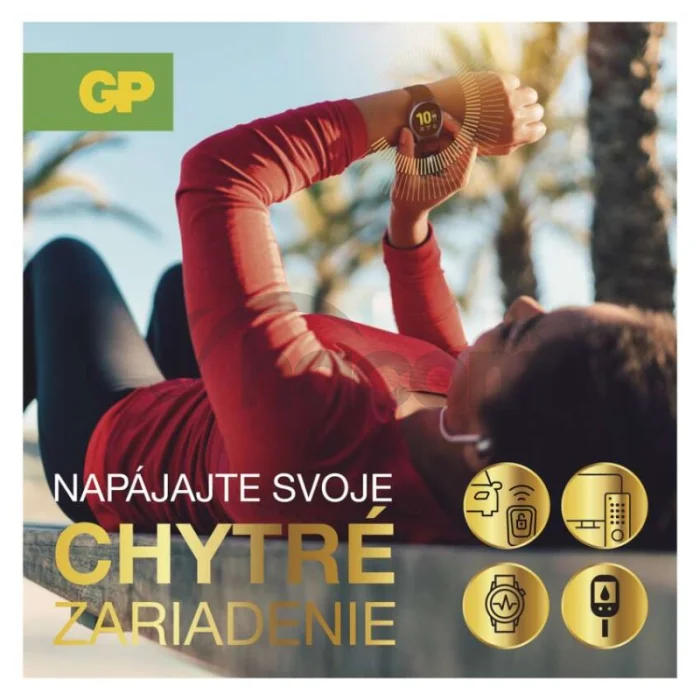 Lítiová gombíková batéria GP Ultra plus CR2032, 5 ks