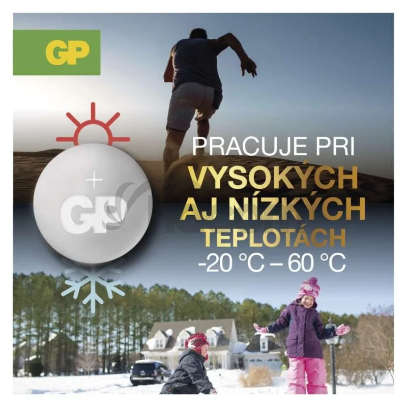 Lítiová gombíková batéria GP Ultra plus CR2032, 5 ks
